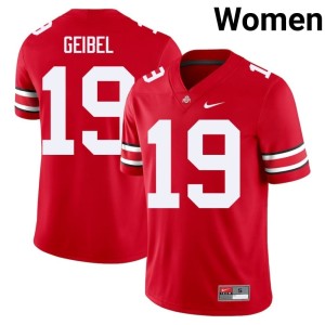 Womens College Football OSU Scarlet 2025-26 Brady Geibel #19 Jersey 199593-158
