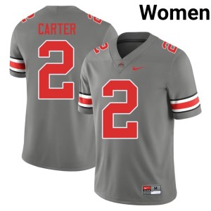 Women's College Football Grey Game Cris Carter Ohio State #2 Jersey 716975-930