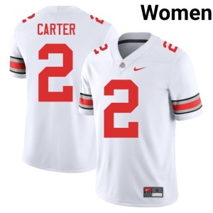 Women's Player Cris Carter White College Football Buckeye Nation #2 Jersey 338661-871