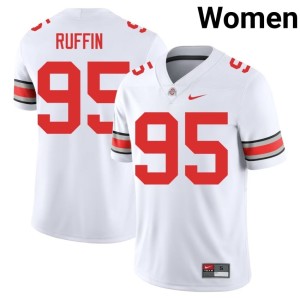 Womens Emanuel Ruffin OSU College Football White #95 2025-26 Jerseys 994478-815