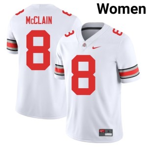 Womens College Football Jaylen McClain 2025-26 #8 White The Ohio State Jerseys 248506-527