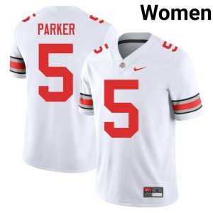 Womens College Football #5 Go Bucks White Kyle Parker 2025 Jersey 549751-776