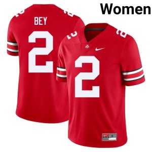 Womens College Football #2 Alumni Buckeye Nation Legend Bey Scarlet Jersey 437813-548