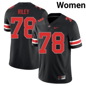 Womens Max Riley Blackout #78 College Football High School Go Bucks Jerseys 534405-457