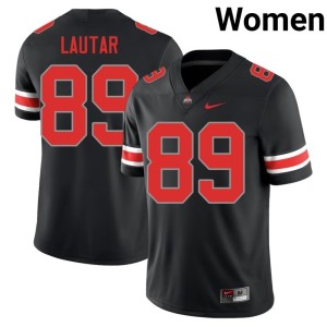 Womens #89 Replica Go Bucks Blackout Nick Lautar College Football Jersey 162558-864
