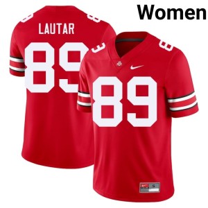 Women Scarlet Nick Lautar College Football High School #89 OSU Buckeyes Jersey 986264-858