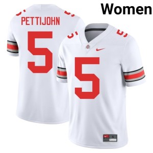 Womens Ohio State White Limited Riley Pettijohn #5 College Football Jerseys 466465-598