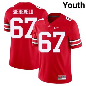 Youth Scarlet #67 2025-26 Ohio State Austin Siereveld College Football Jerseys 946121-338