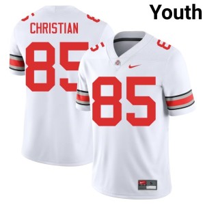 Youth College Football White Replica OSU Bennett Christian #85 Jerseys 640890-873