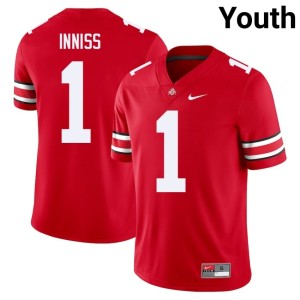 Youth Brandon Inniss Game The Buckeyes #1 College Football Scarlet Jerseys 144124-140