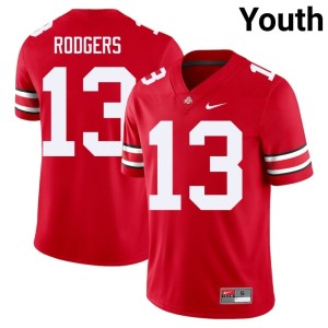 Youth #13 Stitched Scarlet OSU Bryson Rodgers College Football Jerseys 673563-161