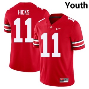 Youth C.J. Hicks Game College Football Ohio State Scarlet #11 Jerseys 282330-100