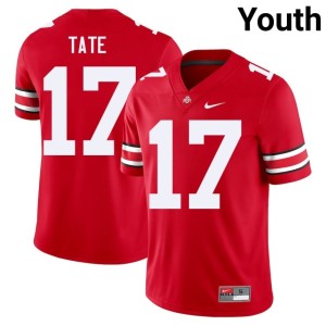 Youth College Football Buckeye Nation Carnell Tate #17 University Scarlet Jerseys 817182-289