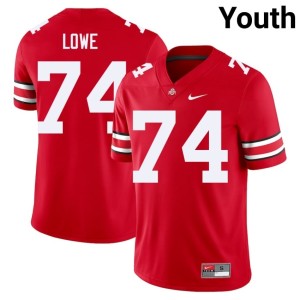 Youth OSU Buckeyes Replica #74 College Football Scarlet Carter Lowe Jerseys 615163-528
