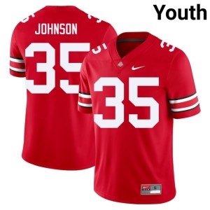 Youth #35 Alumni Ohio State Scarlet College Football Collin Johnson Jersey 646170-857
