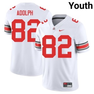 Youth White #82 David Adolph OSU Game College Football Jersey 225285-317