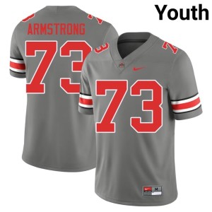 Youth College Football Grey #73 Devontae Armstrong Player OSU Jerseys 995880-622