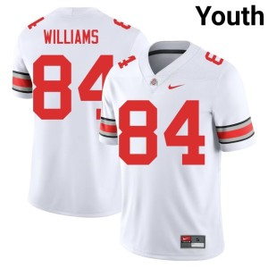 Youth The Buckeyes College Football Dorian Williams NCAA #84 White Jerseys 368237-424
