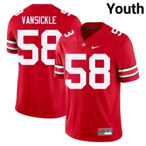 Youth College Football Gabe VanSickle #58 The Buckeyes Scarlet Alumni Jersey 431890-231