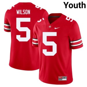 Youth College Football Go Bucks Garrett Wilson Scarlet Limited #5 Jersey 430153-981