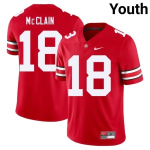 Youth Ohio State Jaylen McClain University Scarlet #18 College Football Jersey 579410-683