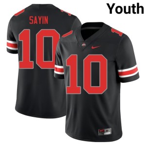 Youth Blackout Julian Sayin #10 College Football 2025-26 Buckeye Nation Jersey 296769-961