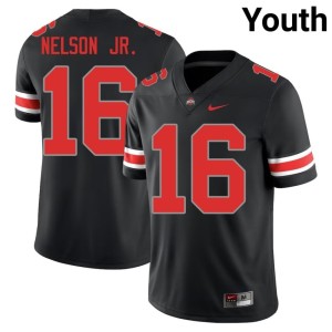 Youth Blackout OSU Buckeyes College Football #16 2025 Keenan Nelson Jr. Jersey 183957-534