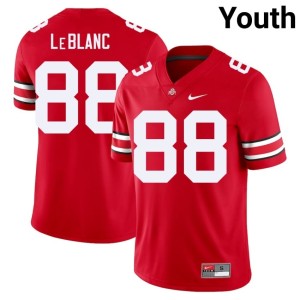 Youth Maxence LeBlanc College Football #88 High School OSU Buckeyes Scarlet Jerseys 628016-303