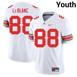 Youth #88 Maxence LeBlanc The Fighting Buckeyes NCAA White College Football Jerseys 234389-590