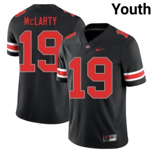 Youth NCAA College Football Nick McLarty Blackout #19 OSU Buckeyes Jersey 902888-449