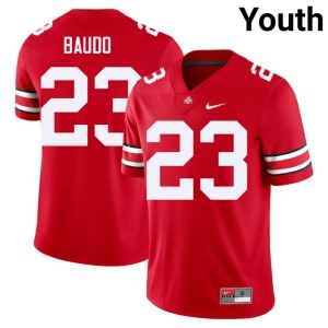 Youth The Fighting Buckeyes Scarlet College Football Limited Nolan Baudo #23 Jerseys 576455-873