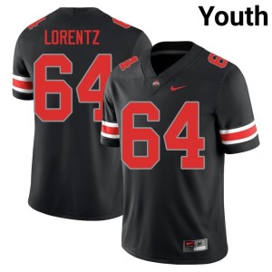 Youth University #64 Simon Lorentz Blackout Buckeye Nation College Football Jersey 281237-880