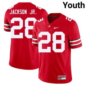 Youth Ohio State College Football Stanley Jackson Jr. #28 Limited Scarlet Jersey 624089-746