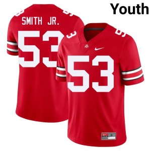Youth Will Smith Jr. #53 Scarlet College Football OSU Buckeyes Game Jersey 685612-903