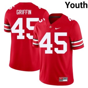 Youth Ohio State Archie Griffin Scarlet College Football Official #45 Jersey 306349-643