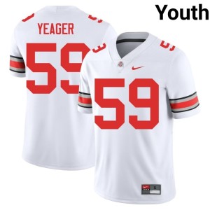 Youth White #59 The Fighting Buckeyes College Football High School Ashton Yeager Jersey 991260-699