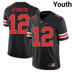 Youth Blackout 2025 Go Bucks #12 Beau Atkinson College Football Jersey 273251-886