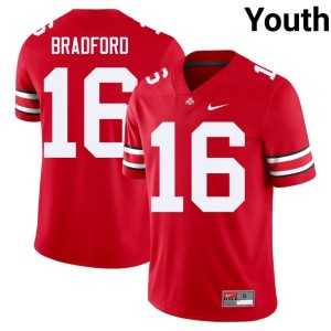 Youth The Ohio State Scarlet #16 Blaine Bradford College Football 2025-26 Jerseys 983477-926