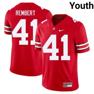 Youth 2025-26 #41 College Football Buckeye Nation Scarlet Braxton Rembert Jerseys 166492-382