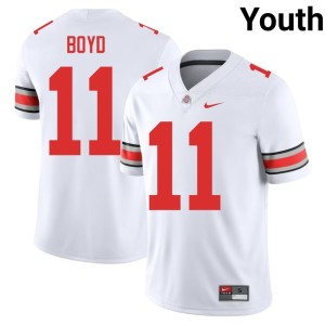 Youth #11 College Football White Brock Boyd Go Bucks Replica Jerseys 823983-869