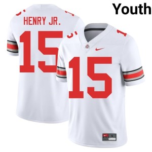 Youth White #15 Chris Henry Jr. Player The Ohio State College Football Jerseys 790273-322