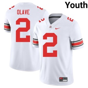 Youth Buckeye Nation 2025-26 College Football #2 Chris Olave White Jerseys 574662-674