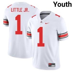 Youth College Football White #1 2025-26 Earl Little Jr. The Ohio State Jerseys 880144-729
