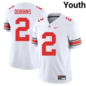 Youth College Football #2 Alumni The Buckeyes White J.K. Dobbins Jersey 288617-731