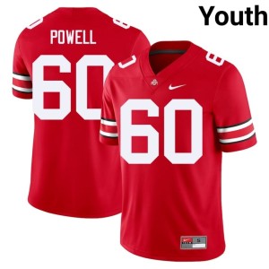 Youth Scarlet #60 Go Bucks Limited College Football Jaxon Powell Jersey 302777-805