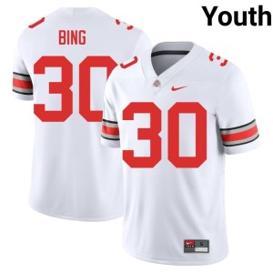 Youth White Khmari Bing Limited Go Bucks College Football #30 Jerseys 918553-726