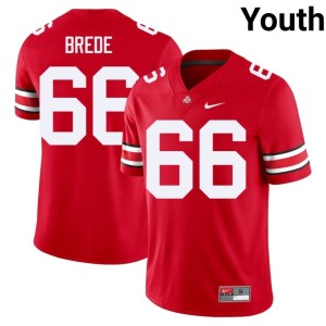 Youth OSU Buckeyes #66 College Football University Scarlet Landry Brede Jerseys 448211-107