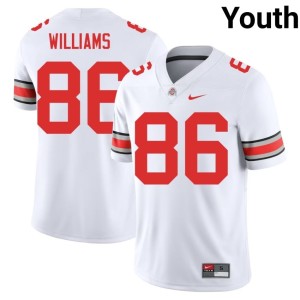 Youth Mason Williams College Football White University The Buckeyes #86 Jersey 160310-682