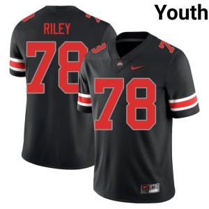 Youth Max Riley College Football The Ohio State #78 Player Blackout Jerseys 300161-492