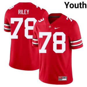 Youth OSU Buckeyes #78 Game College Football Max Riley Scarlet Jersey 855607-163